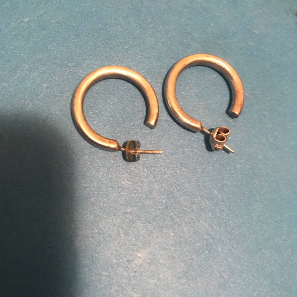 Silver hoops